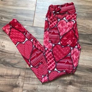 Lularoe heart / valentine leggings